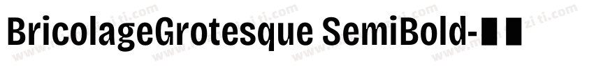 BricolageGrotesque SemiBold字体转换